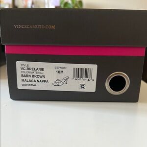 Vince Camuto Barn Brown Leather Shoes